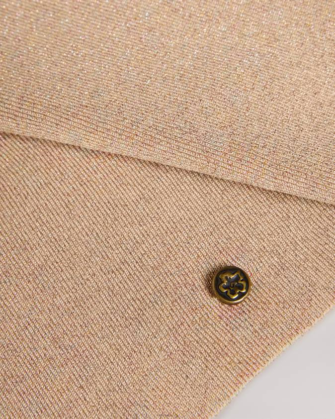 apģērbs Ted Baker eloisy slim fit crossover trikotāžas tops tumši rozā sievietes 26TV110