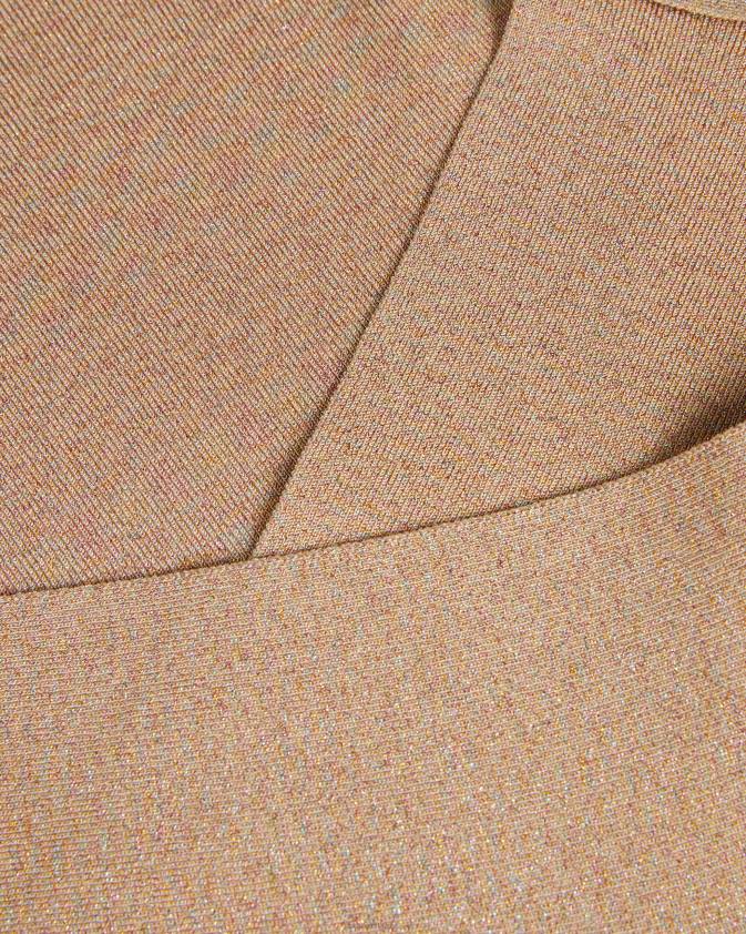 apģērbs Ted Baker eloisy slim fit crossover trikotāžas tops tumši rozā sievietes 26TV110