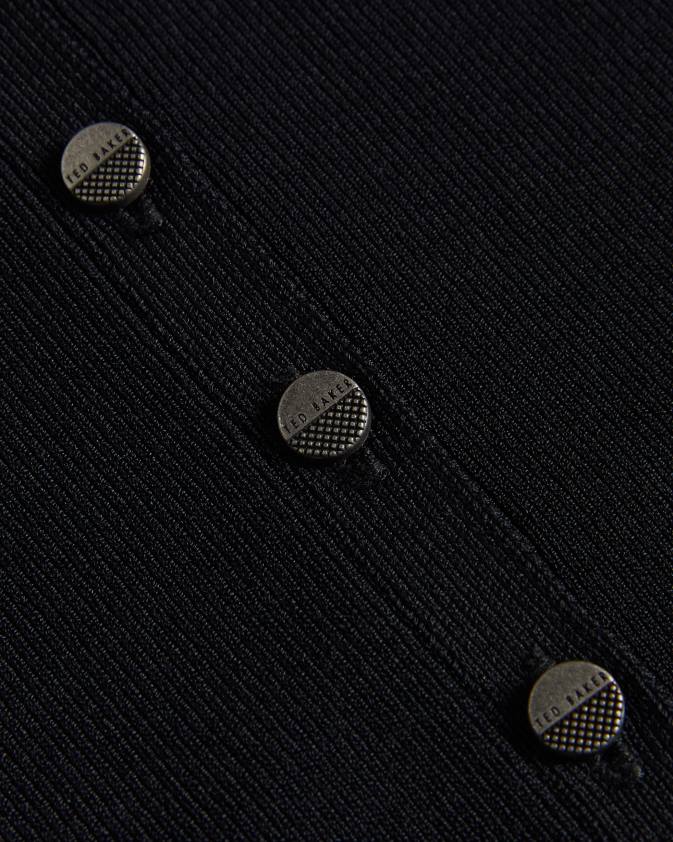 apģērbs Ted Baker camilda viskozes apgriezts jakas melns sievietes 26TV399