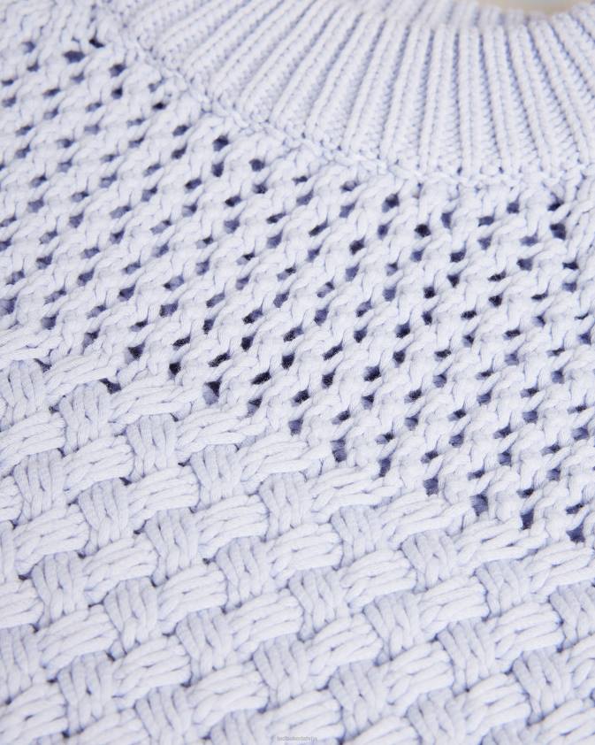 apģērbs Ted Baker stena basket stitch tank top Baby Blue sievietes 26TV142