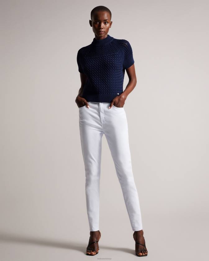 apģērbs Ted Baker stena basket stitch tank top tumši zils sievietes 26TV276