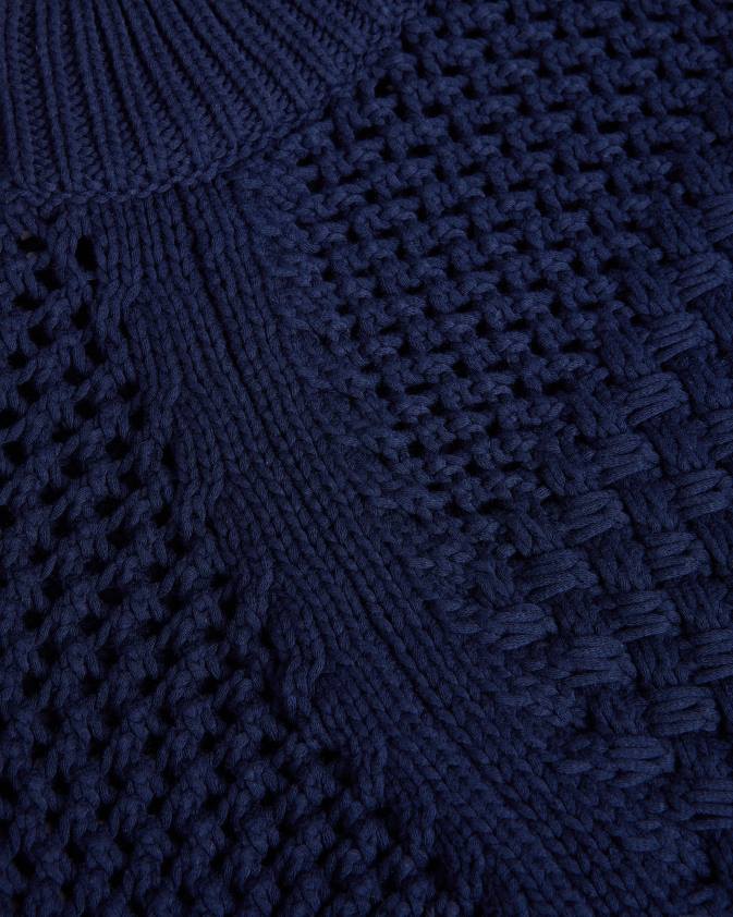 apģērbs Ted Baker stena basket stitch tank top tumši zils sievietes 26TV276