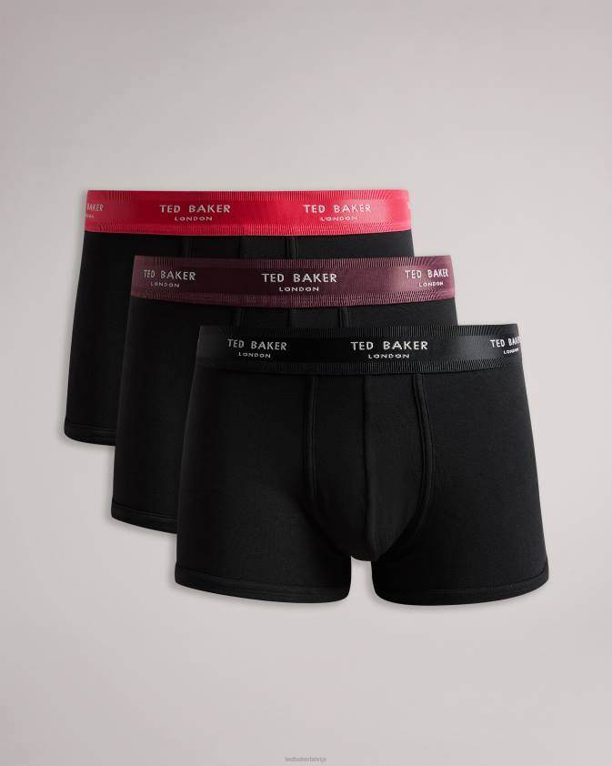 apģērbs Ted Baker timeo 3 pack asorti koferi melns vīriešiem 26TV1364