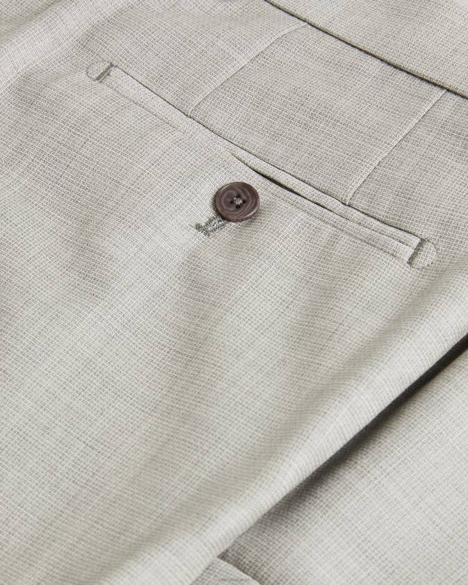 apģērbs Ted Baker artimtr vilnas cross hatch kostīmu bikses akmens vīriešiem 26TV1566