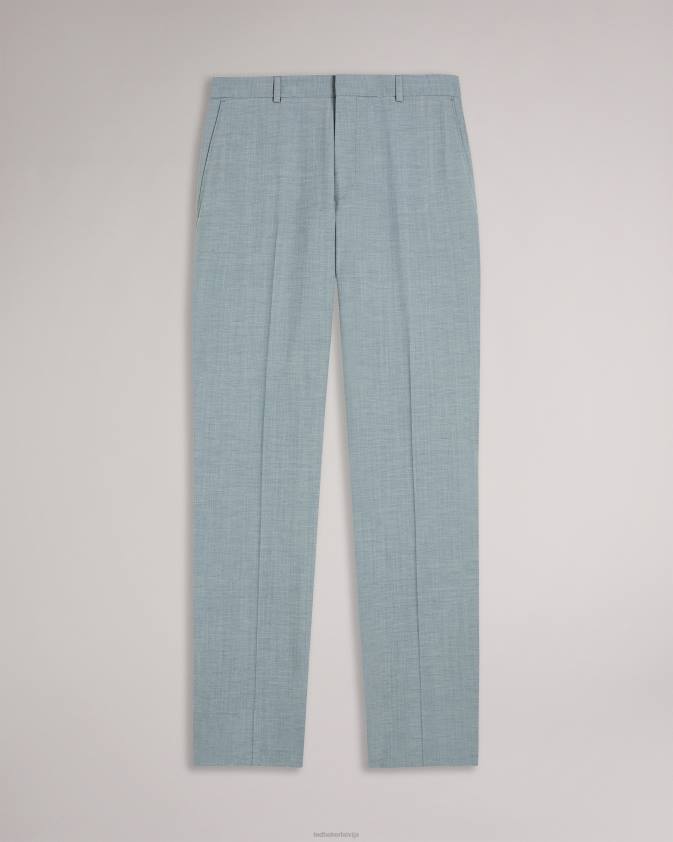 apģērbs Ted Baker benonts vilnas maisījuma uzvalka bikses gaiši pelēks vīriešiem 26TV1617