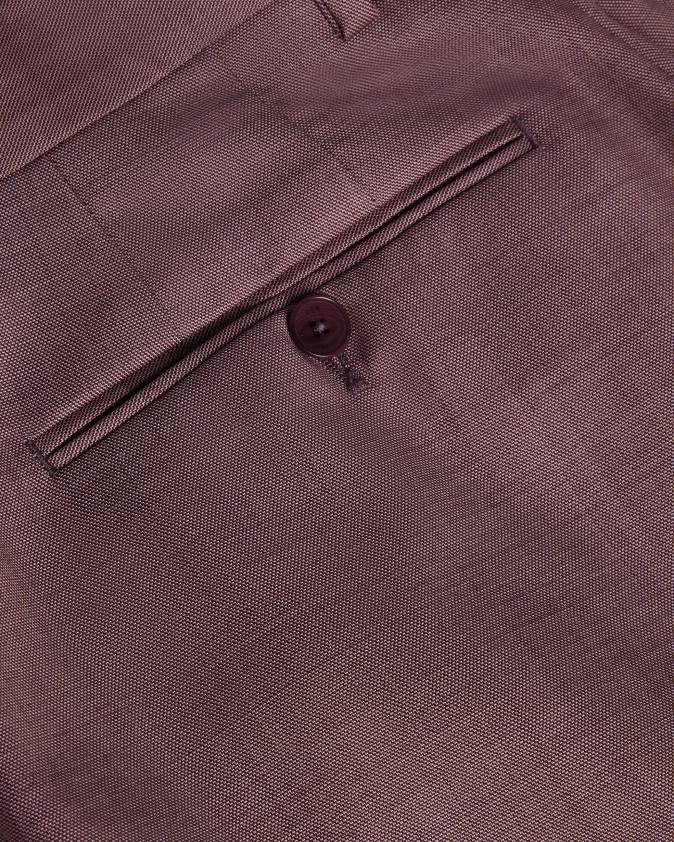 apģērbs Ted Baker byront slim fit vilnas bikses vidēji rozā vīriešiem 26TV1570