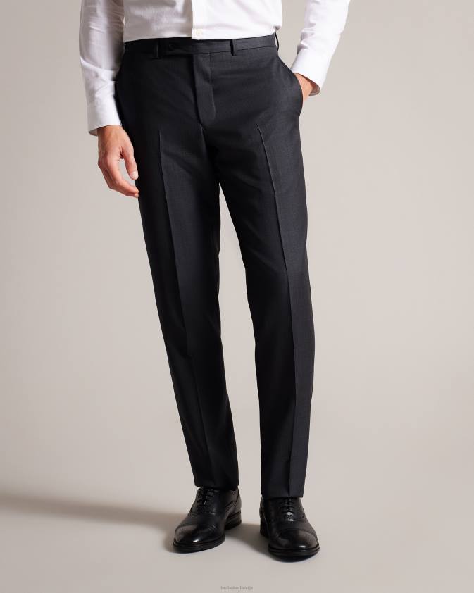 apģērbs Ted Baker jvtrsbl slim fit uzvalka bikses pelēks vīriešiem 26TV1495