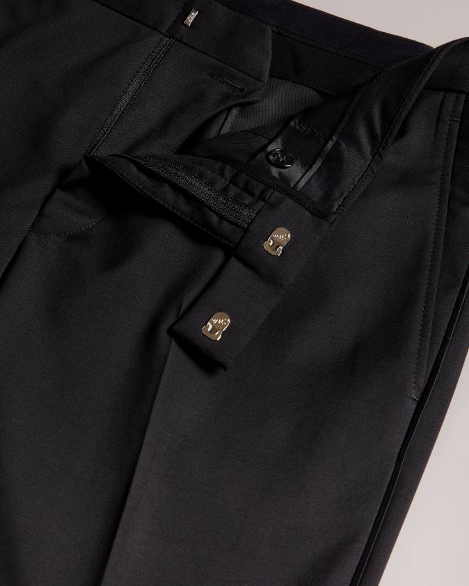 apģērbs Ted Baker jvtuxt slim fit smokinga uzvalka bikses melns vīriešiem 26TV1407