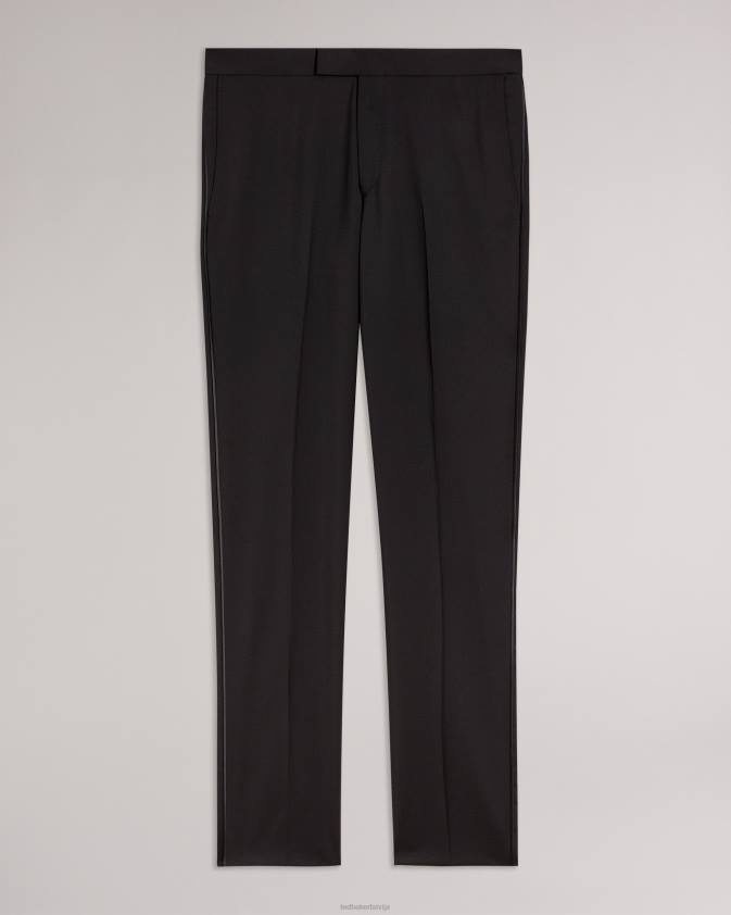 apģērbs Ted Baker jvtuxt slim fit smokinga uzvalka bikses melns vīriešiem 26TV1407