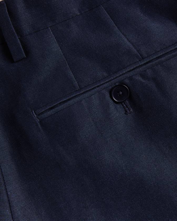 apģērbs Ted Baker lancet slim fit vilnas lina bikses flote vīriešiem 26TV1469