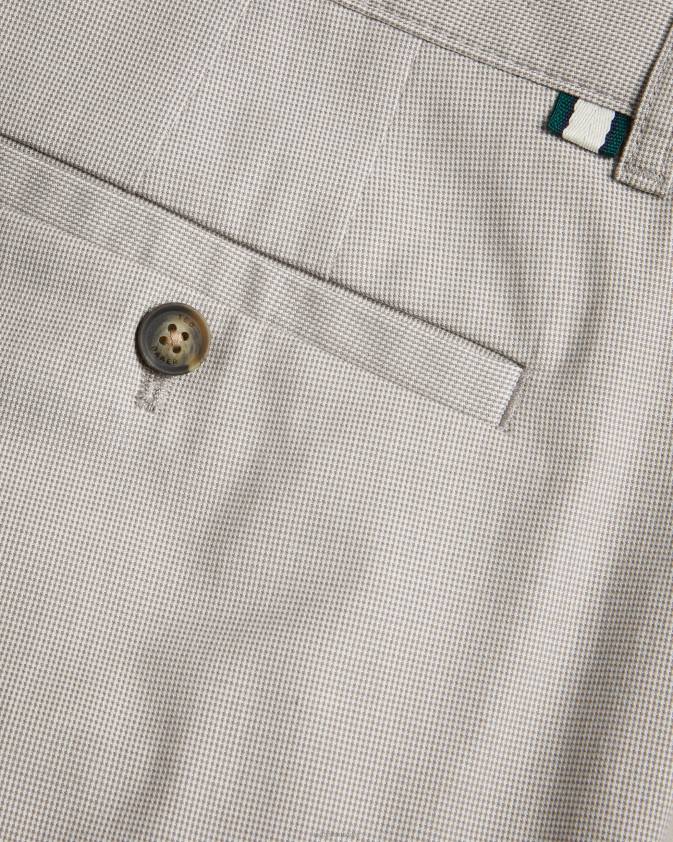 apģērbs Ted Baker portmay slim fit suņu zobu bikses pelēks vīriešiem 26TV1408
