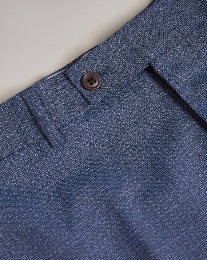 apģērbs Ted Baker raitht navy tvīda uzvalka bikses flote vīriešiem 26TV1584