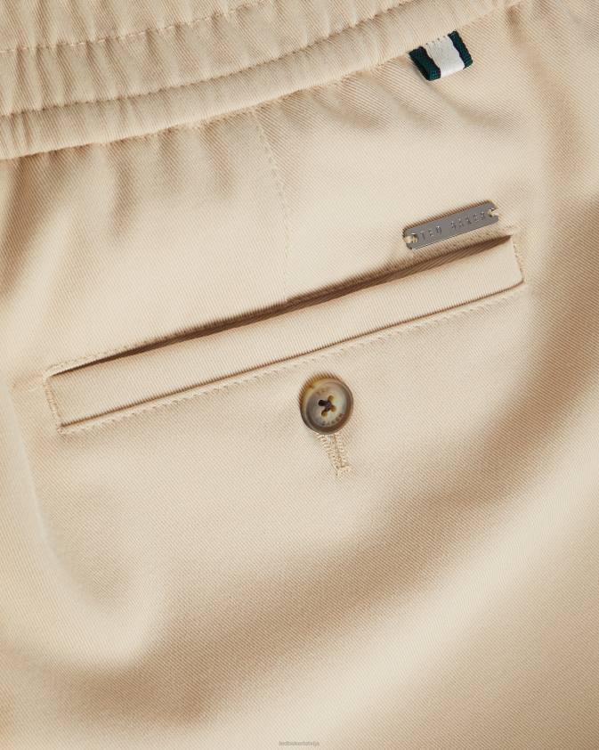 apģērbs Ted Baker rodny irvine slim fit elastīgās bikses akmens vīriešiem 26TV1503