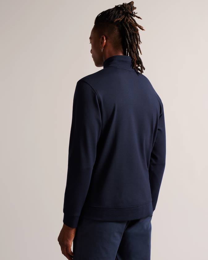 apģērbs Ted Baker sanot džemperis ar garām piedurknēm flote vīriešiem 26TV1292