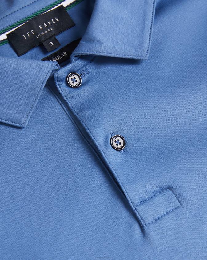 apģērbs Ted Baker polo krekls ar garām piedurknēm dk-zils vīriešiem 26TV1480