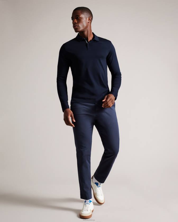 apģērbs Ted Baker polo krekls ar garām piedurknēm flote vīriešiem 26TV1451