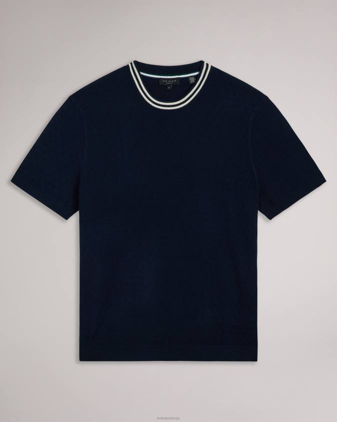 apģērbs Ted Baker hanam t-krekls ar īsām piedurknēm flote vīriešiem 26TV1409