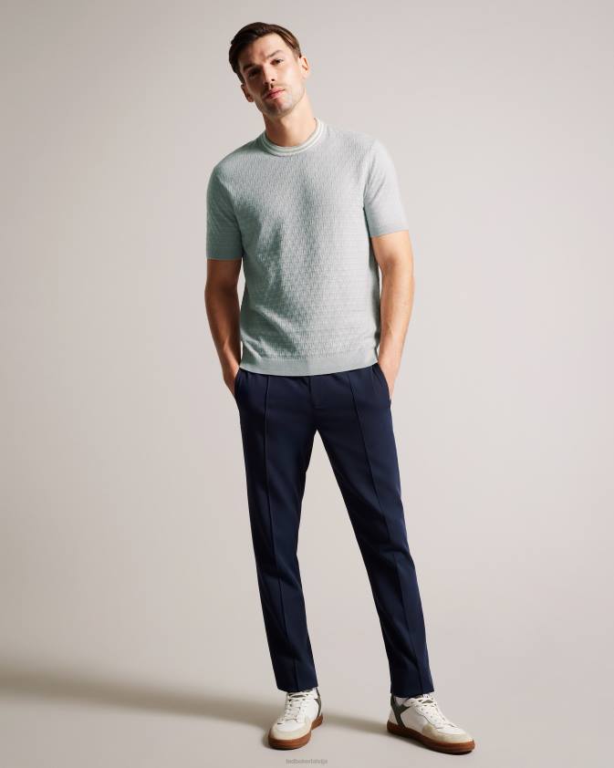 apģērbs Ted Baker hanam t-krekls ar īsām piedurknēm pelēks vīriešiem 26TV1461