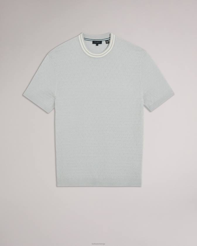 apģērbs Ted Baker hanam t-krekls ar īsām piedurknēm pelēks vīriešiem 26TV1461