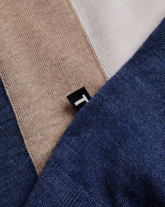 apģērbs Ted Baker larbrot polo ar īsām piedurknēm ar rāvējslēdzēju ekru vīriešiem 26TV1328