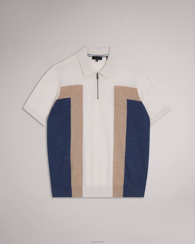 apģērbs Ted Baker larbrot polo ar īsām piedurknēm ar rāvējslēdzēju ekru vīriešiem 26TV1328