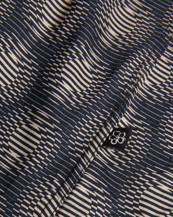 apģērbs Ted Baker pearsho ģeometrisks krekls ar īsām piedurknēm flote vīriešiem 26TV1402