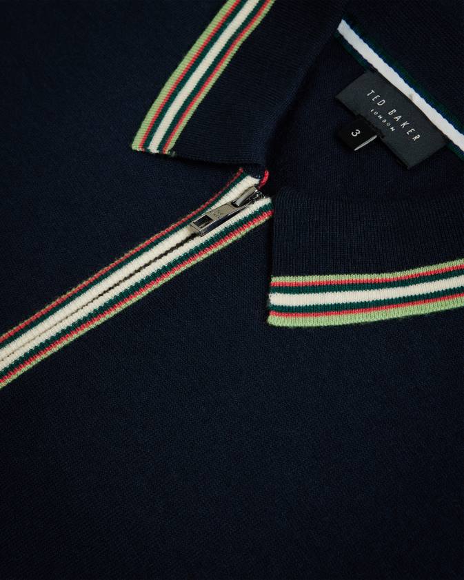 apģērbs Ted Baker pierrot polo krekls ar īsām piedurknēm flote vīriešiem 26TV1367