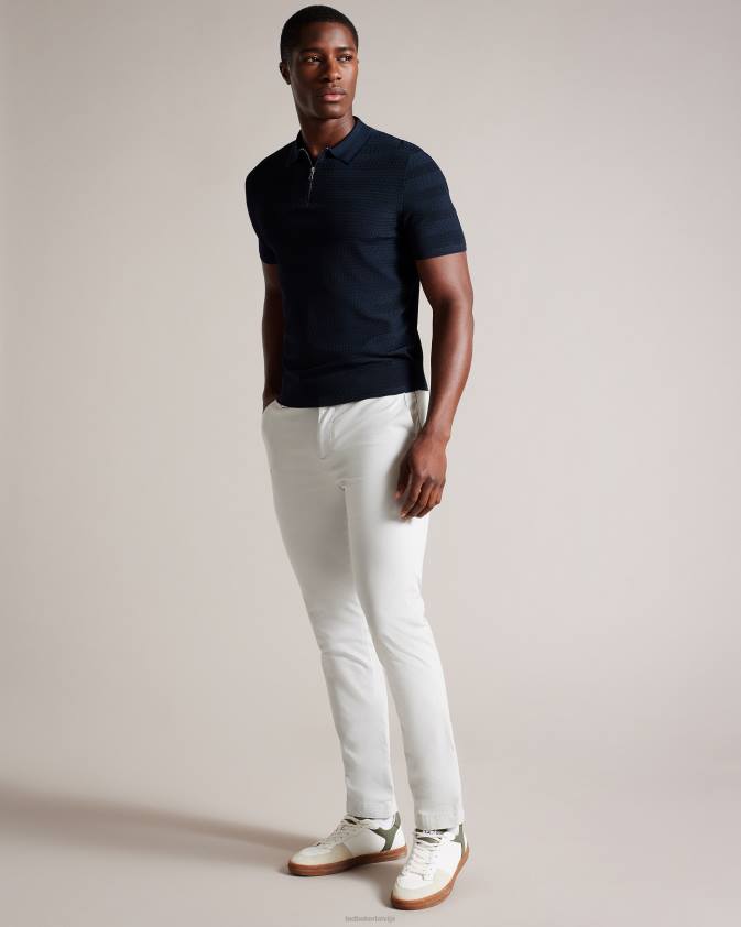 apģērbs Ted Baker stre polo krekls ar īsām piedurknēm flote vīriešiem 26TV1340