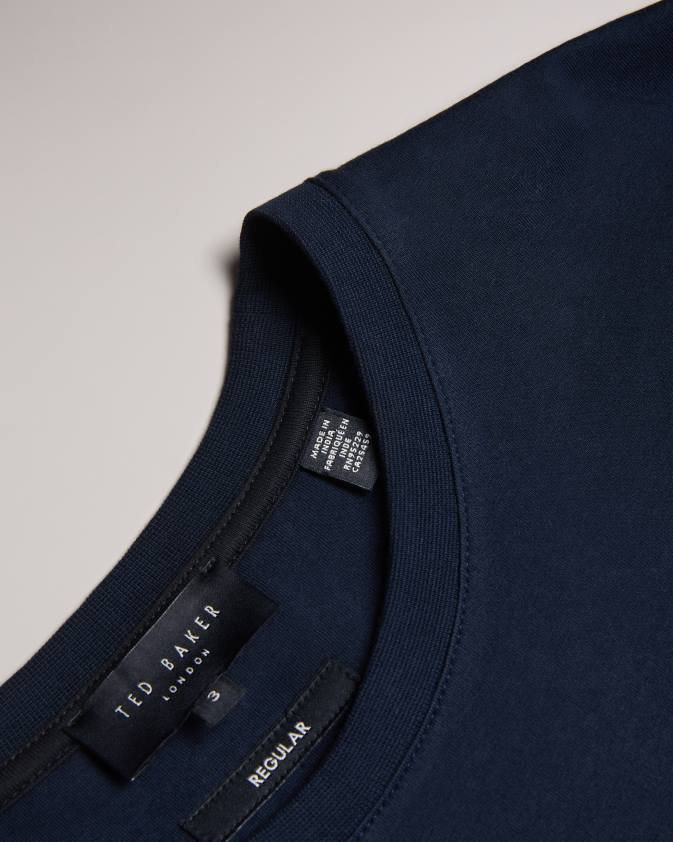 apģērbs Ted Baker tywinn parasts t-krekls ar īsām piedurknēm flote vīriešiem 26TV1561