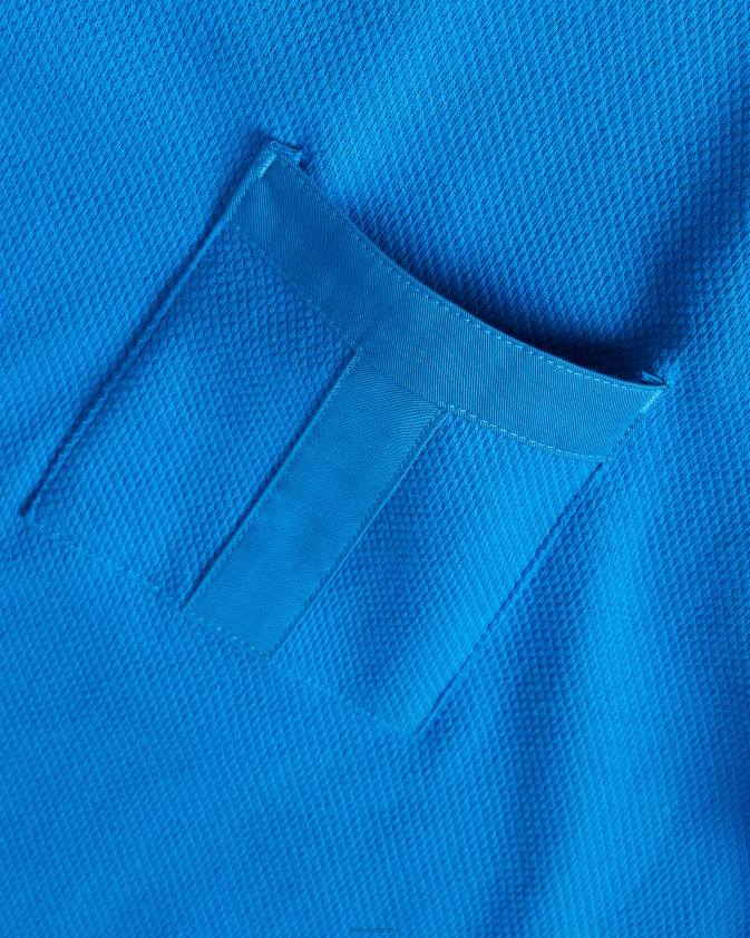 apģērbs Ted Baker vārpstas t-krekls ar īsām piedurknēm ar t kabatu zils vīriešiem 26TV1209