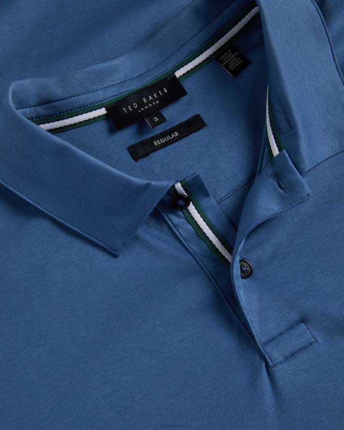 apģērbs Ted Baker zeiter polo krekls ar īsām piedurknēm dk-zils vīriešiem 26TV1412