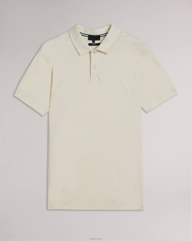 apģērbs Ted Baker zeiter polo krekls ar īsām piedurknēm ekru vīriešiem 26TV1433