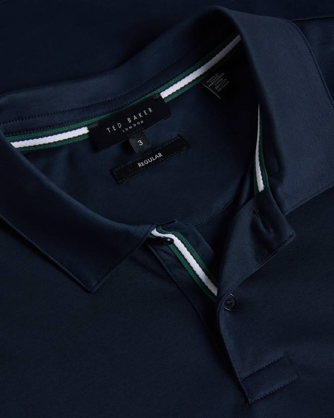 apģērbs Ted Baker zeiter polo krekls ar īsām piedurknēm flote vīriešiem 26TV1358