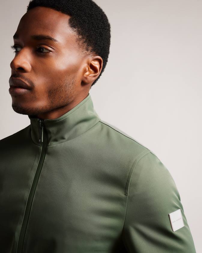 apģērbs Ted Baker Arzona neilona bomber jaka haki vīriešiem 26TV1508