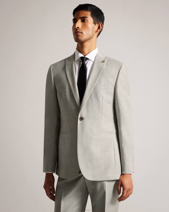 apģērbs Ted Baker artimjr vilnas cross hatch jaka akmens vīriešiem 26TV1532