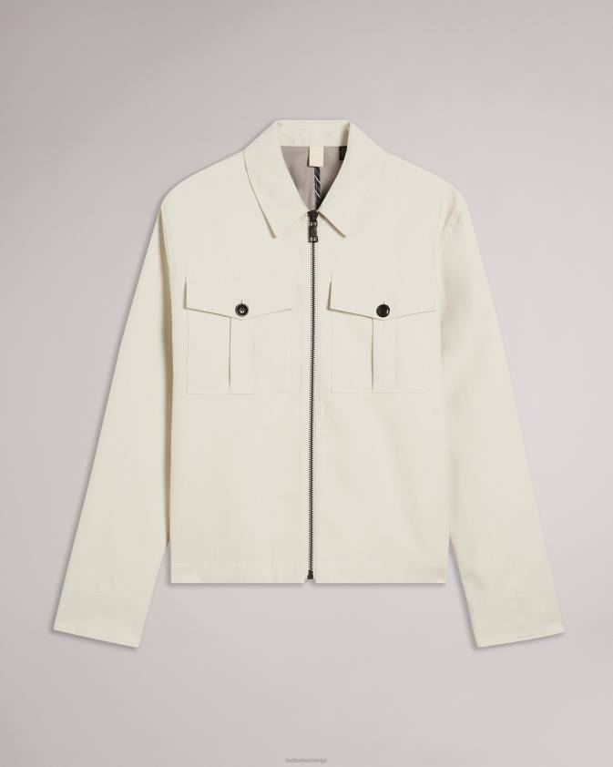 apģērbs Ted Baker bodley dubultā īsa jaka ekru vīriešiem 26TV1527