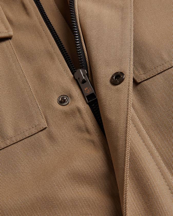 apģērbs Ted Baker finnj raglāna piedurknēm tīras vilnas jaka dabisks vīriešiem 26TV1260