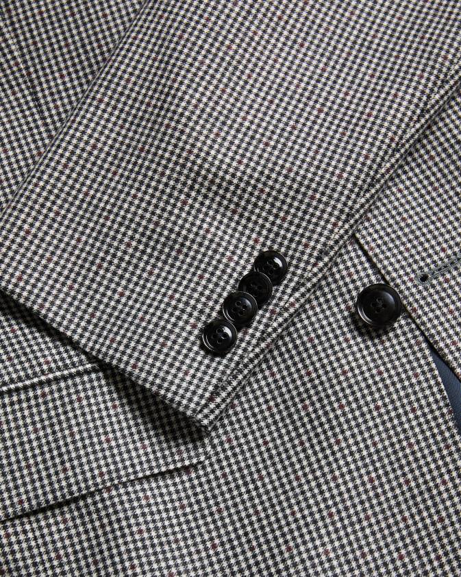 apģērbs Ted Baker jvcjj mono čekas uzvalka jaka melns vīriešiem 26TV1580