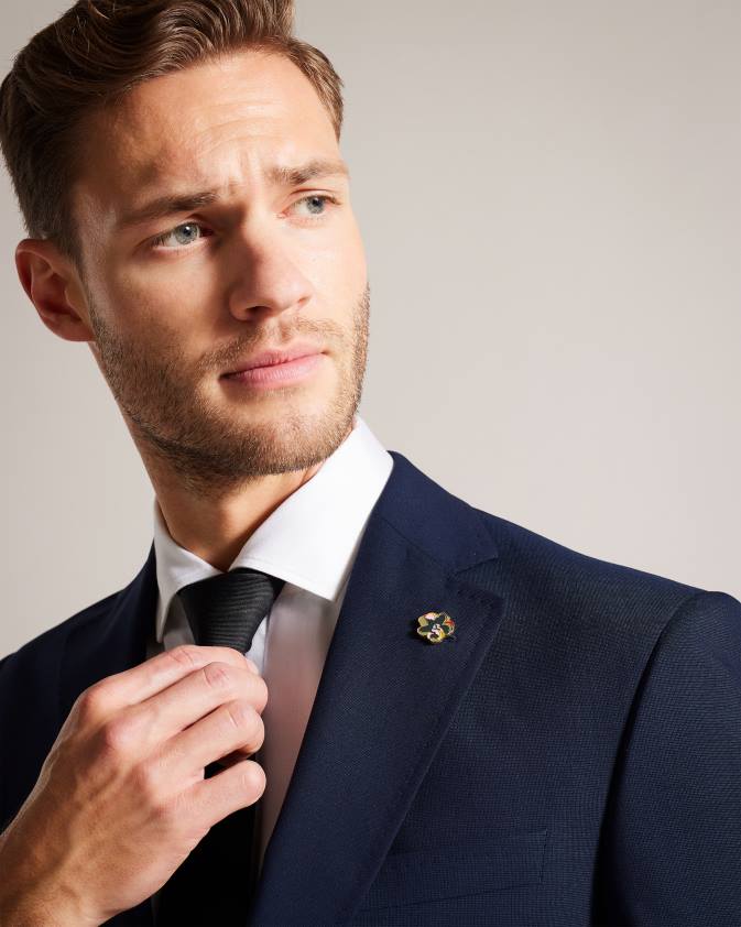 apģērbs Ted Baker jvjktbl slim fit uzvalka jaka brt-zils vīriešiem 26TV1353