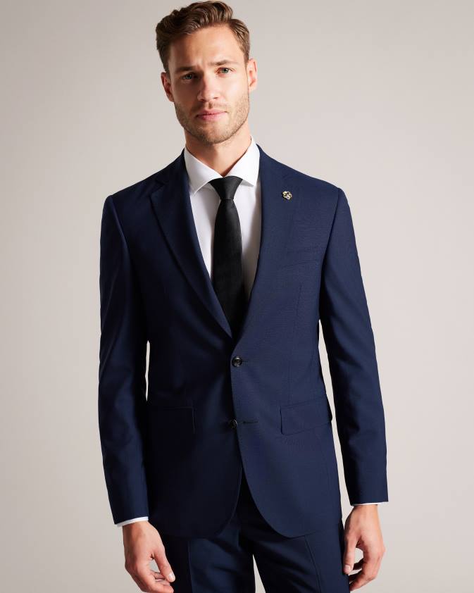 apģērbs Ted Baker jvjktbl slim fit uzvalka jaka brt-zils vīriešiem 26TV1353