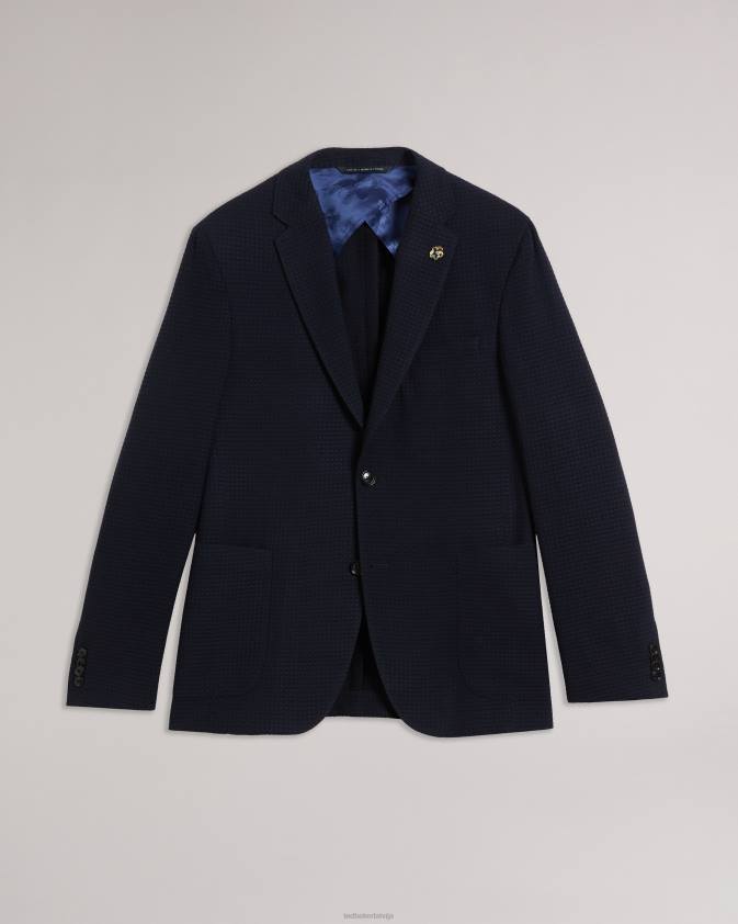 apģērbs Ted Baker jvtunj tekstūras bezoderes jaka flote vīriešiem 26TV1613