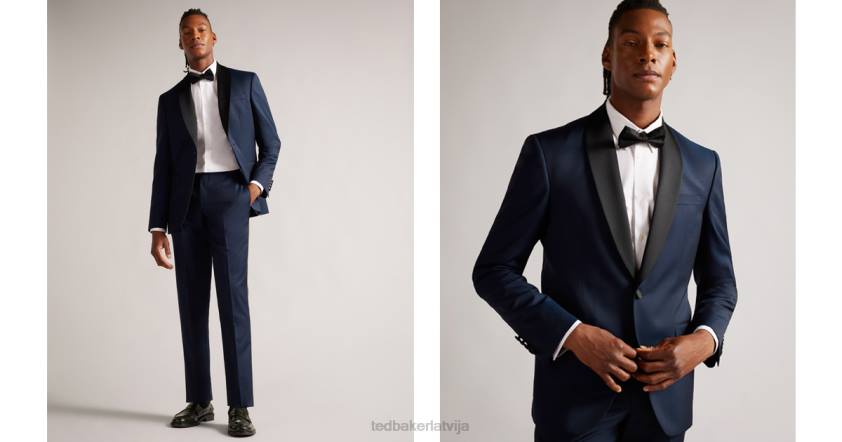 apģērbs Ted Baker jvtuxj slim fit smokinga uzvalka jaka flote vīriešiem 26TV1519