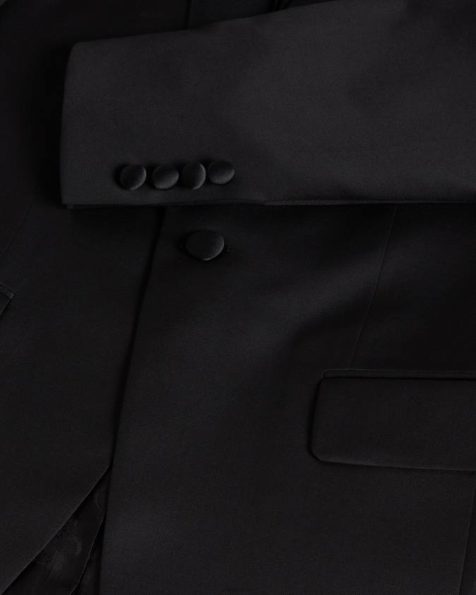 apģērbs Ted Baker jvtuxj slim fit smokinga uzvalka jaka melns vīriešiem 26TV1361