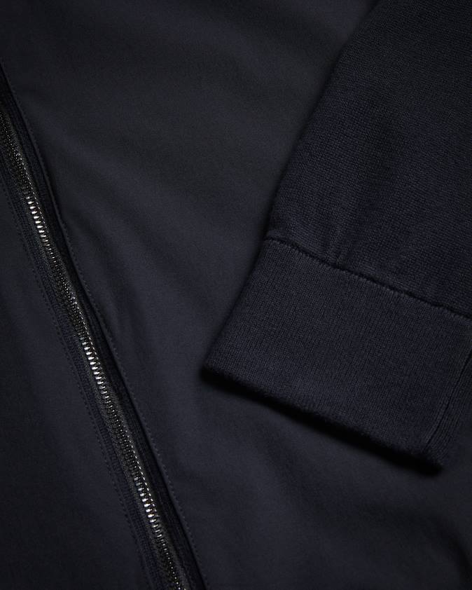 apģērbs Ted Baker polnat beisbola jaka ar dubultu rāvējslēdzēju melns vīriešiem 26TV1625