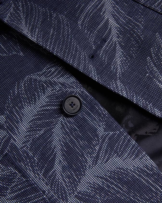 apģērbs Ted Baker postoj slim fit lapu kostīmu jaka flote vīriešiem 26TV1599