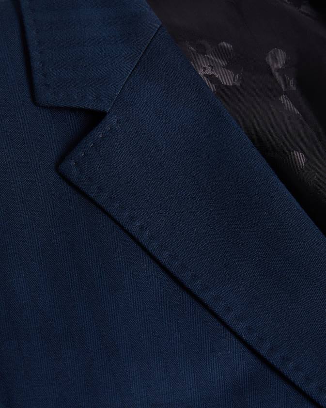 apģērbs Ted Baker shakerj kokvilnas un lina svītraina uzvalka jaka flote vīriešiem 26TV1230