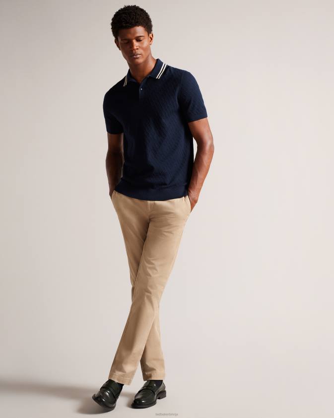 apģērbs Ted Baker genay slim chinos akmens vīriešiem 26TV1395