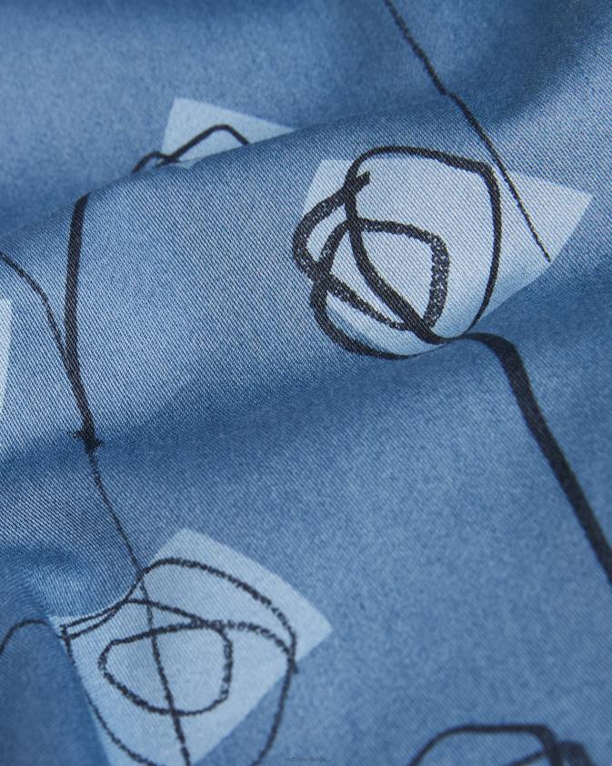 apģērbs Ted Baker frith krekls ar ziedu apdruku ar garām piedurknēm vidēji zils vīriešiem 26TV1243