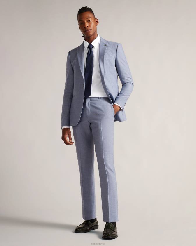 apģērbs Ted Baker hysopss slim fit mini punktveida krekls balts vīriešiem 26TV1511