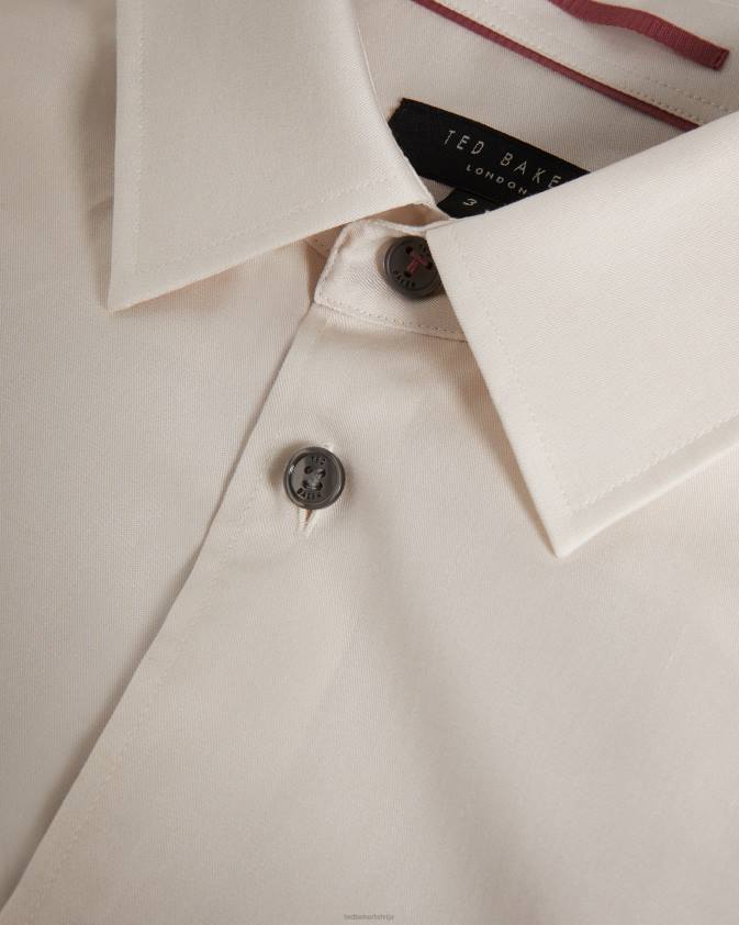 apģērbs Ted Baker krekls ar botānisku apmali ar garām piedurknēm dabisks vīriešiem 26TV1391